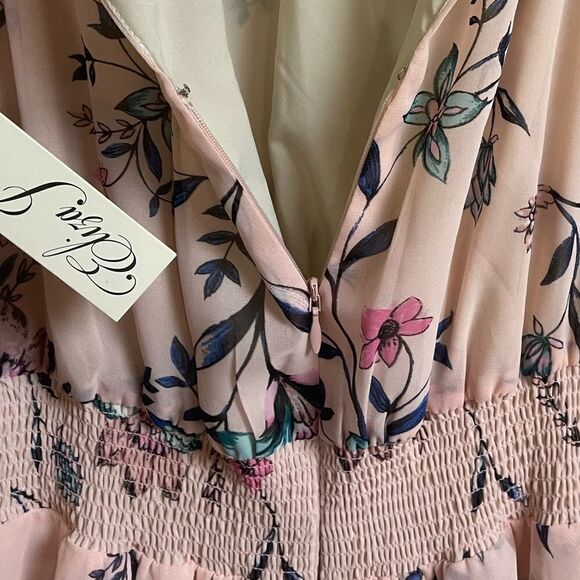 ELIZA J Ruffle Easter Floral Midi  Barbie DRESS BY ELIZA J Size 12 NWT - Picture 16 of 17